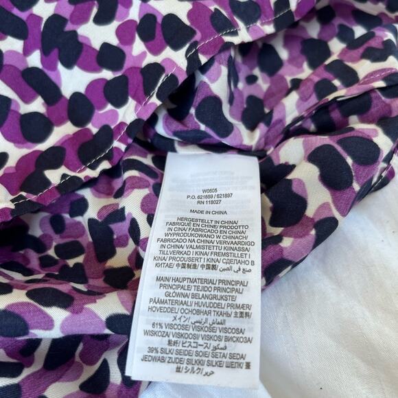 Boden short sleeved blouse.  Size 10 - Picture 4 of 5